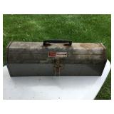 Craftsman metal tool box 20x6x6' w/contents