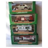 4 Hess Miniature vehicles NIB-2010 Fire Truck,
