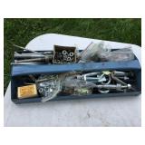 Misc hardware w/metal tray (no shipping)