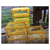 10 Wavin plastic, stackable storage shelves