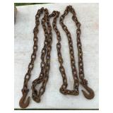 Tow chain, 12ï¿½ w/2 hooks (NO SHIPPING)