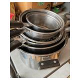 American stainless kitchen pots/ pans w/ lids