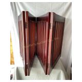 4 section wood bi-fold gate 24' x 80ï¿½ opened