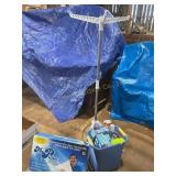 Cleaning items, my pillow, folding drying rack