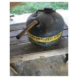 Eagle galvanized gas can model 402, 2.5 gal,