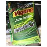 Vigoro lawn fertilizer, 42 lb, sealed bag
