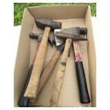 5 Misc hand tools- hammers, cobblers, hatchet,