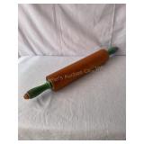 Wood rolling pin, 11' roller