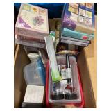 Misc CVS heating pad NIP, solar light stakes,