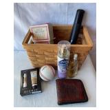 Misc basket- flashlights, baseball, Dionis, etc.