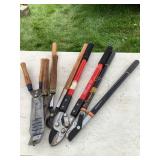Loppers, trimmers, some show wear (NO SHIPPING)