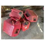 4 plastic gas cans, 2.5 & 5 gal (no shipping)