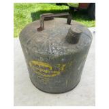 Eagle metal gas can, 5 gal, some wear