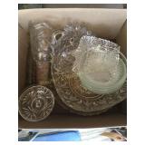 Misc glassware- bowls, creamer, creamer, butter