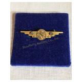 Fairchild Aircraft Pegasus tie tack w/diamond