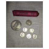 Misc US Coins - 1971 Eisenhower Eike dollar,roll