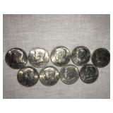 9 - 1976 (d)  Kennedy Half dollars Bicentennial
