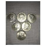 6-1967 (n/m) Kennedy Half dollars