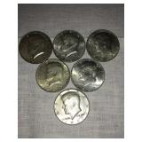 6-1967 (n/m) Kennedy Half dollars