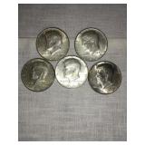 5 - 1969 (d) Kennedy Half dollars