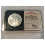 2002 Uncirculated American Eagle 1 oz. Silver