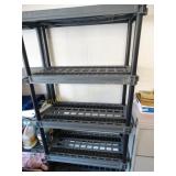 5 Tier Plastic Shelf no contents 36" x 73"