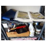 2 Drop cloths NIP, Cleaners, etc. contents of