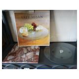 Glass Lazy Susan & Marble Cutting Board