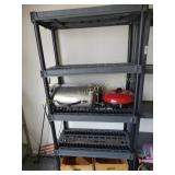 5 Tier Plastic Shelf no contents 36" x 73"