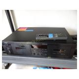 Yamaha Duel Disk Cassette Player w/cassettes