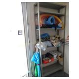 Metal Shelf & Contents, Beach Umbrellas, blankets