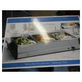 Triple Buffet Server/Warming Tray NIB