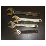 4 Adjustable Wrenches
