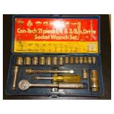 Metric Cen-tech 21 Pc. Socket wrench set in