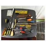 Asst. Screwdrivers, Punches, Chisel, sharpening