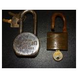 2 Pad Locks w/keys