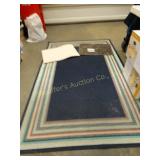 2 Garage Rugs- 52" x 83" & 70" x 96"  shows wear