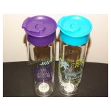 2 Glass Water Bottles