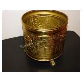Brass Footed Tin Can  Marked Peerage , England