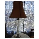 Antique Glass Lamp 38" T