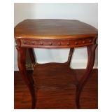 Wood End Table 21.5" x 21.5" x 29" H
