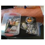 Craft Beads, etc. in plastic tote
