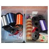Curling Ribbon  in plastic crates