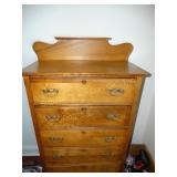 Antique Oak Chest of Drawers -  5 dove tailed
