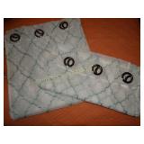 2 Shear Curtain Panels 38" x 84"