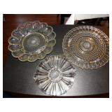 Glass egg dish, cake plate, etc.