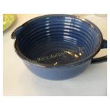 Hand made pottery mixing bowl