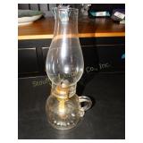 Glass Fingertip Kerosene Lantern 12" T