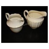 2 Vintage Pitchers marked England , USA