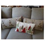 3 pier 1 Christmas throw pillows